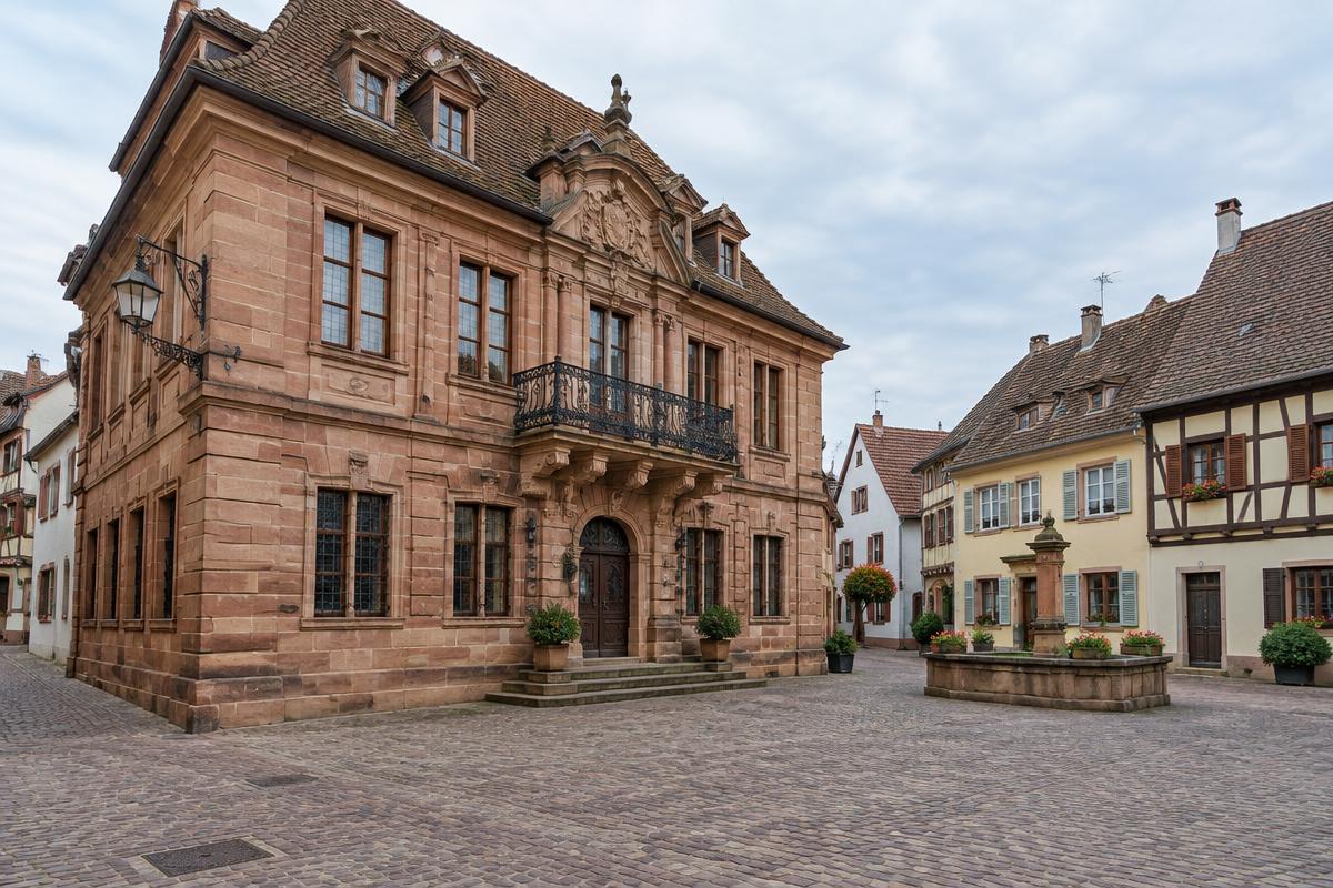 Place de l'hôtel de la Régence à Ensisheim — secteur d'intervention de notre serrurier dépanneur 24h/24