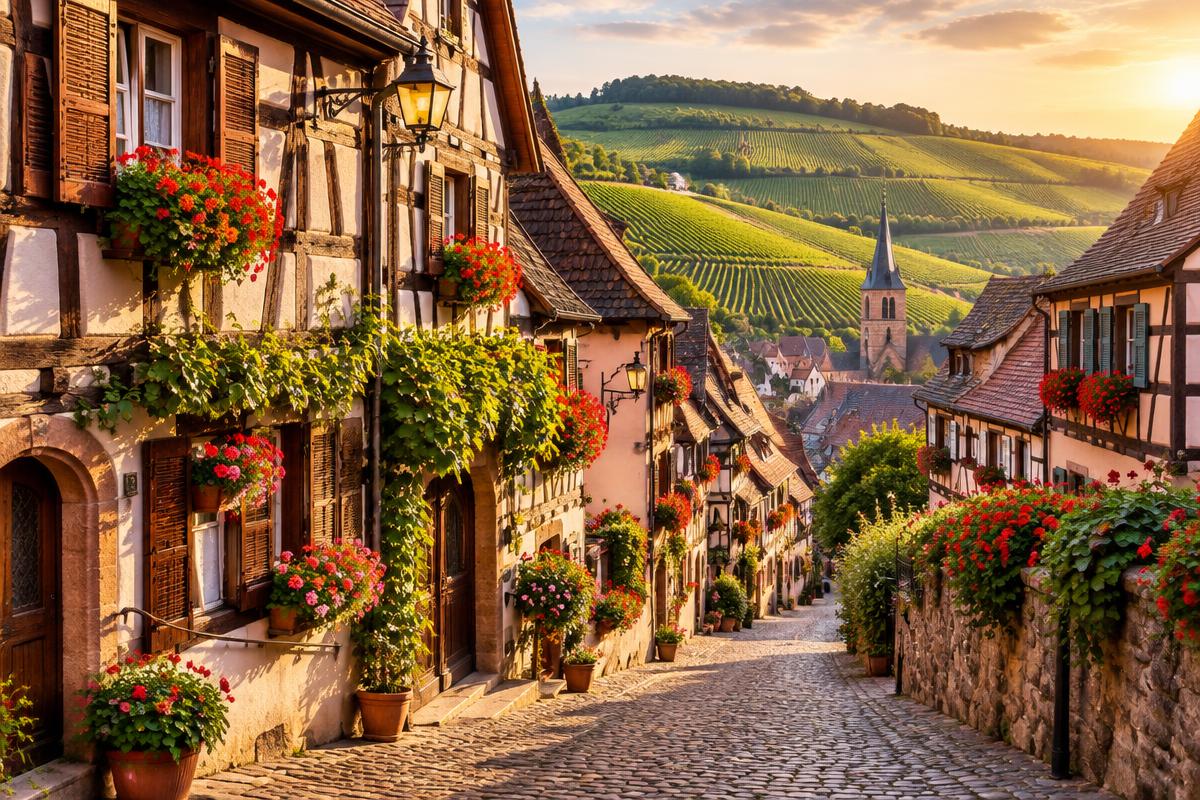 village de la route des vins d'Alsace — secteur de Rouffach, desservi 24h/24 par notre serrurier dépanneur